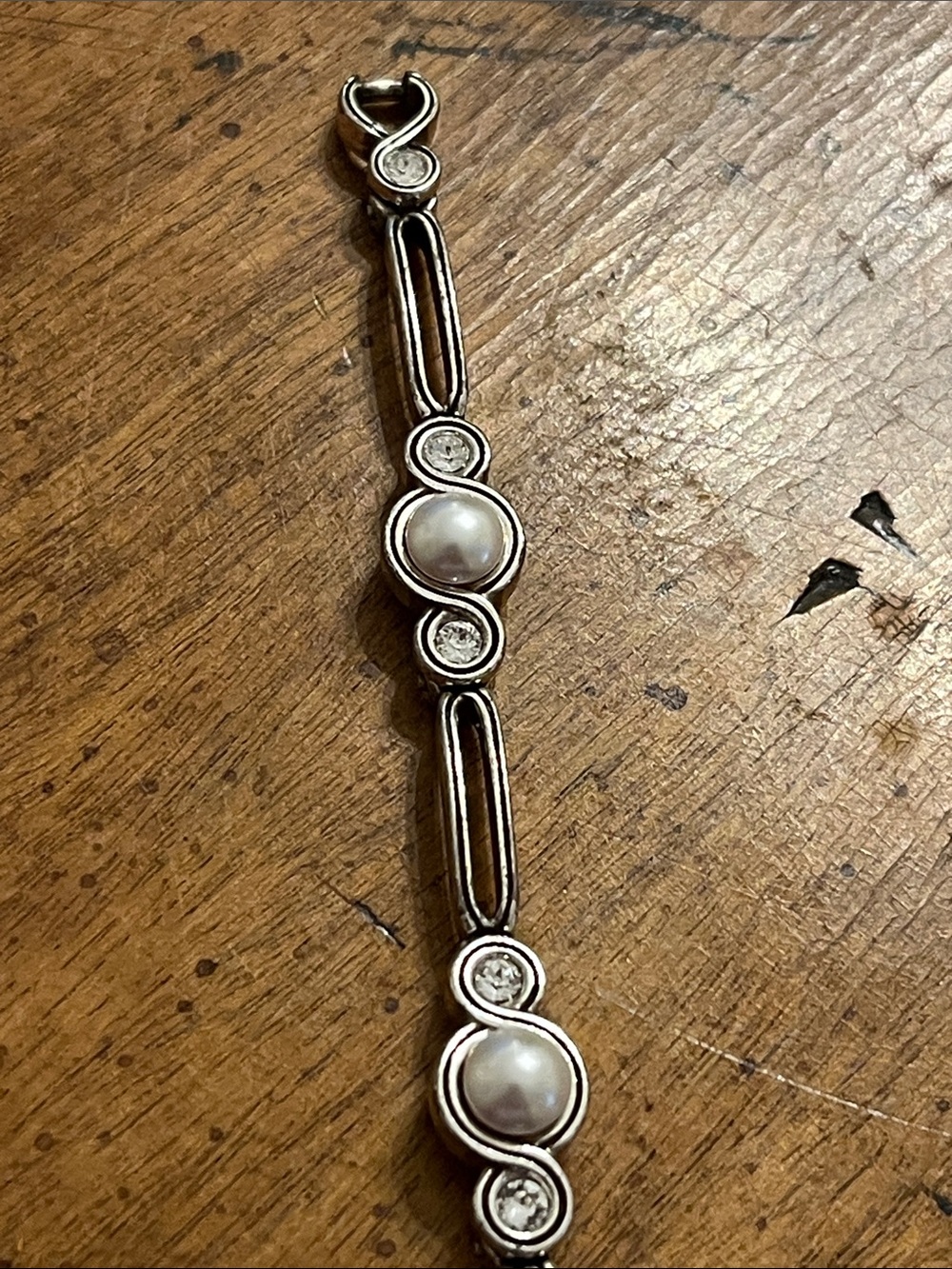 Brighton Infinity Sparkle Silver Crystal Bracelet